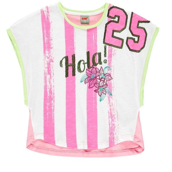 NWT Kanz lavender striped t-shirt - Picture 1 of 3